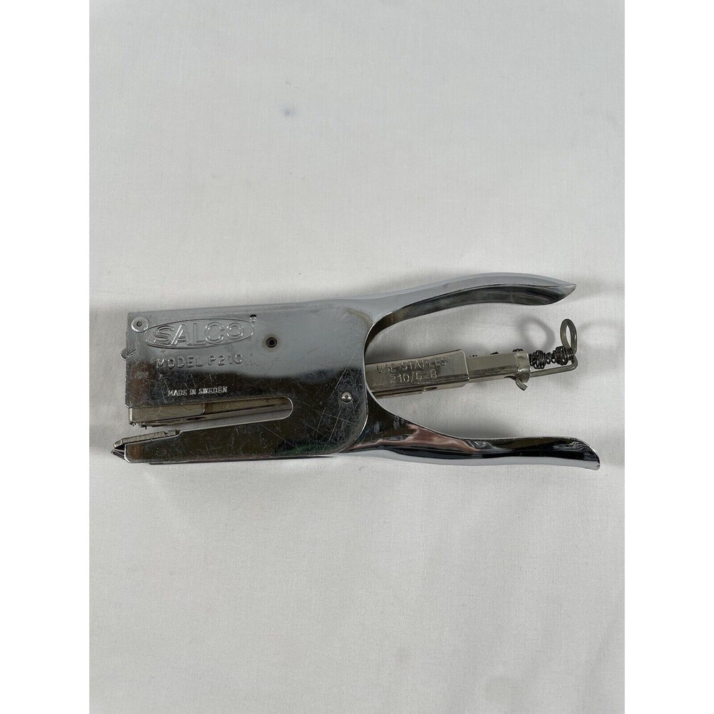 Salco P210 Heavy Duty Hand Stapler Made In Sweden Working